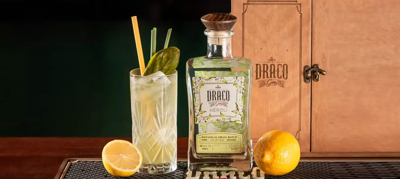 Gin Draco Néroli, tem seu lançamento 100% digital